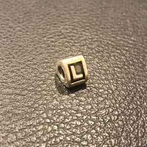Pandora Silver “L” Alphabet Charm